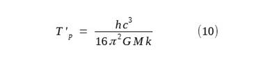 Temperature of Plank Area, by Hawkins